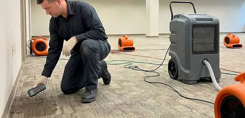 Drying Carpet Padding After Flood in East Ellijay